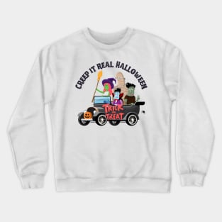 Creep It Real Halloween Crewneck Sweatshirt